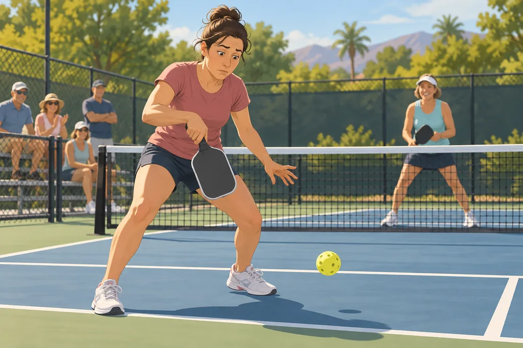 Illustration de l'article « Les erreurs de débutant au pickleball : zone de non-volée, service et double rebond »